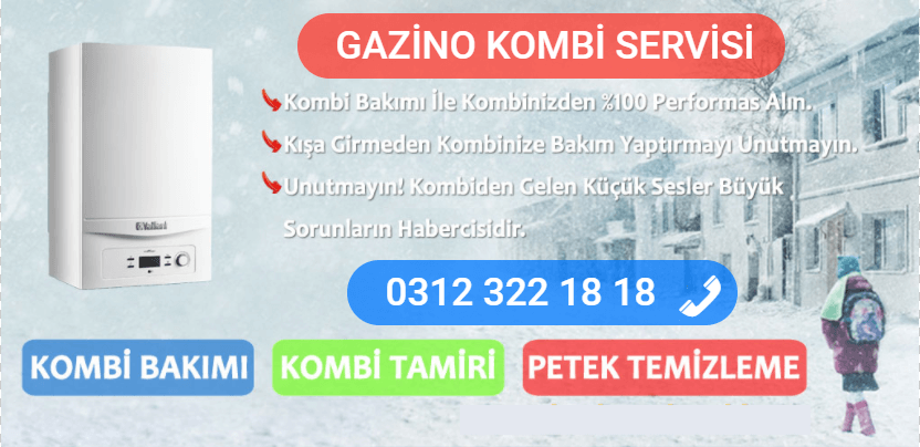 gazino kombi bakımı