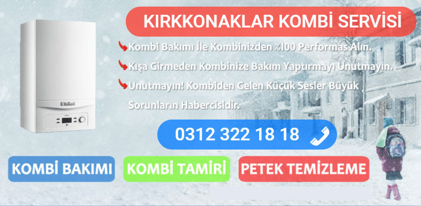 kırkkonaklar kombi bakımı