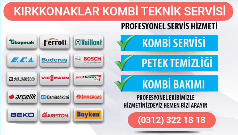 kırkkonaklar kombi tamiri
