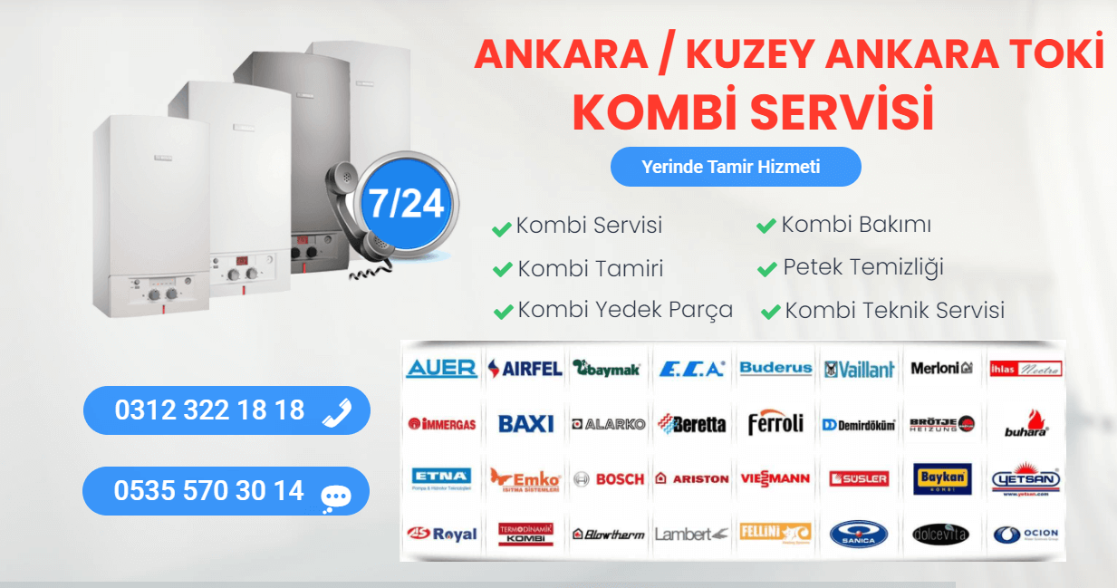 kuzey ankara toki kombi servisi
