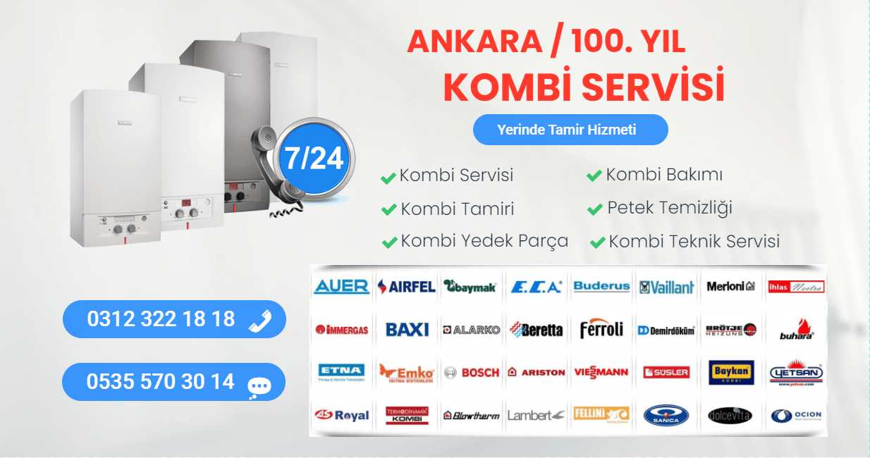 100. yıl kombi servisi