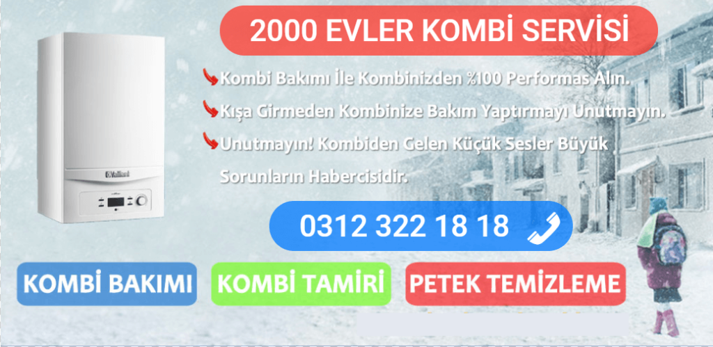 2000 evler kombi teknik servisi