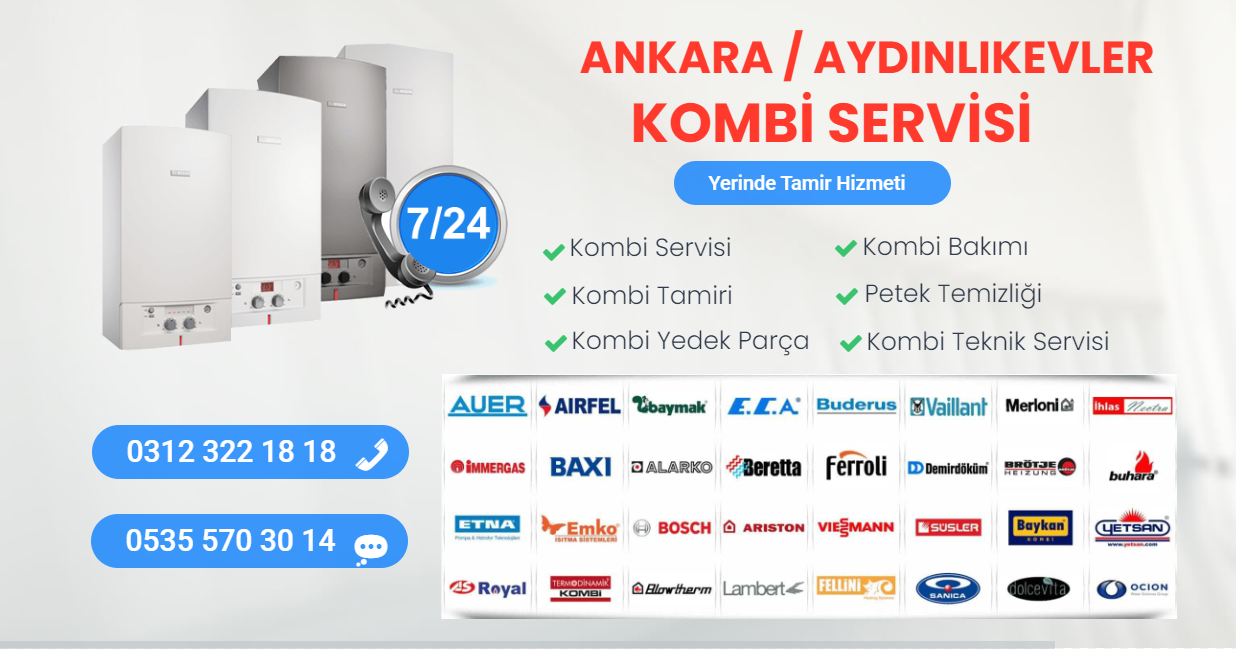 aydınlıkevler kombi servisi
