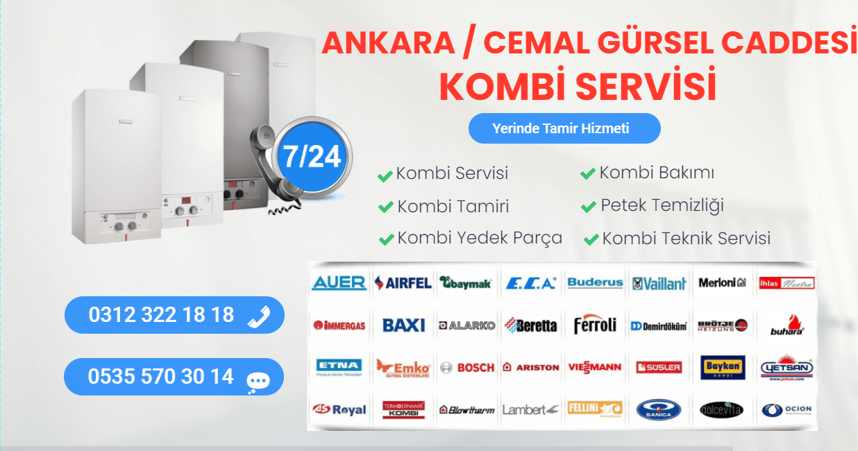 cemal gürsel caddesi kombi servisi