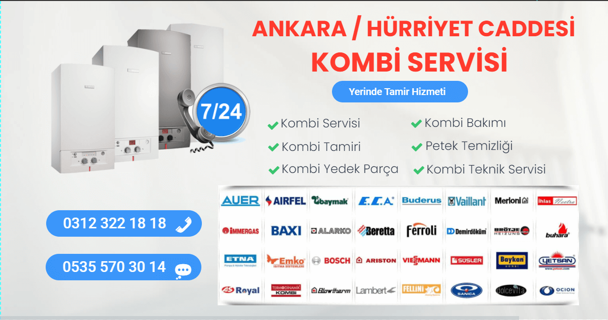 hürriyet caddesi kombi servisi