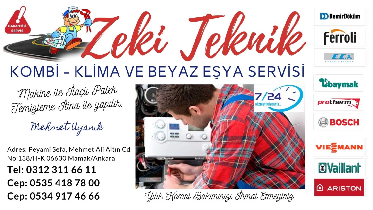 mamak kombi servisi