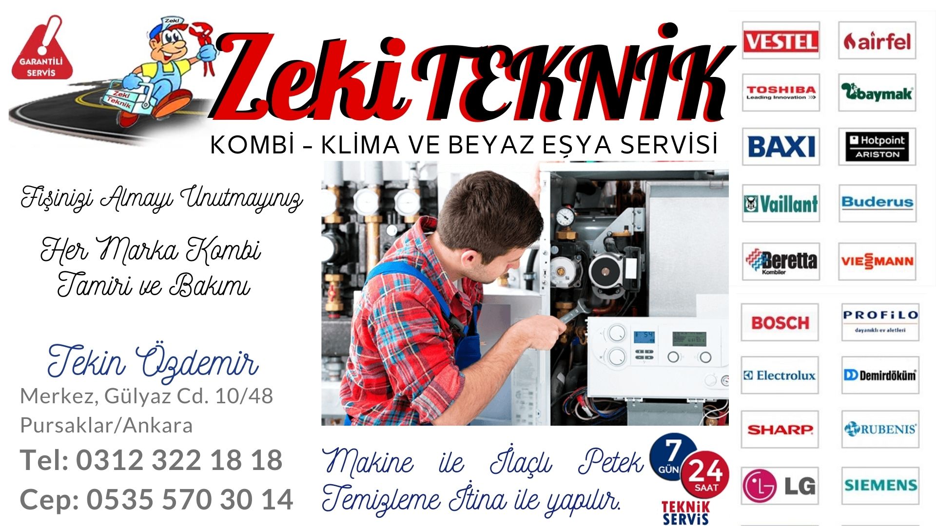 Pursaklar Kombi Servisi