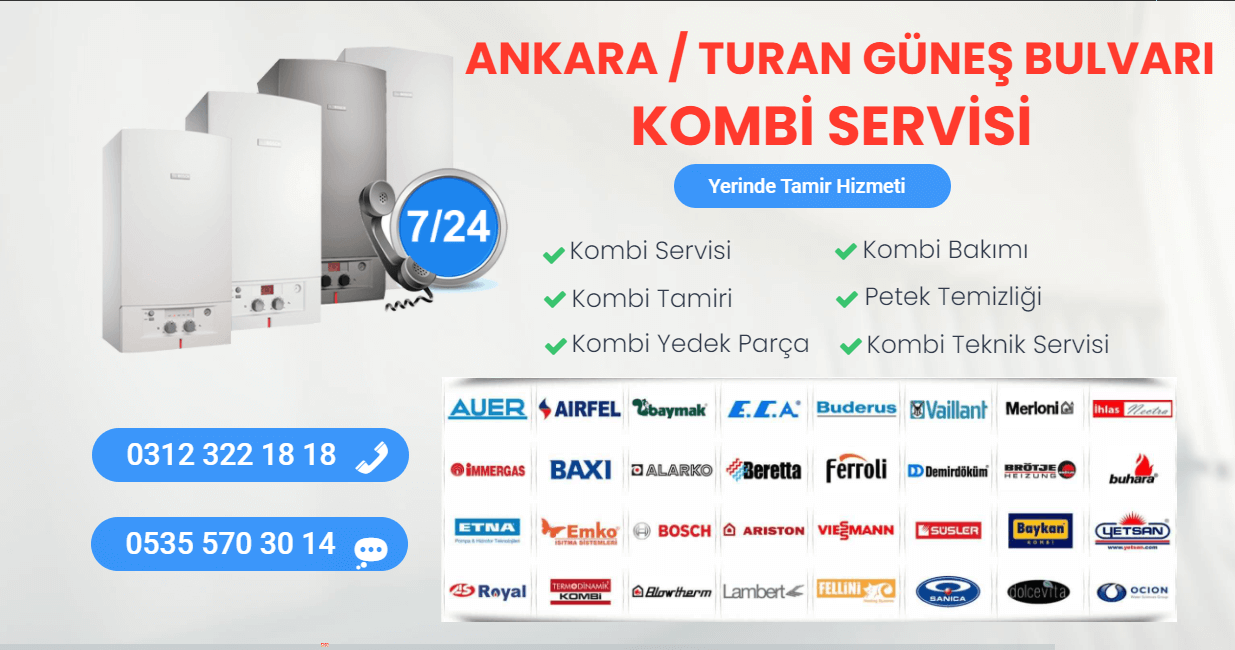 turan güneş bulvarı kombi servisi