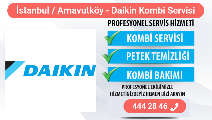 arnavutköy daikin kombi bakımı