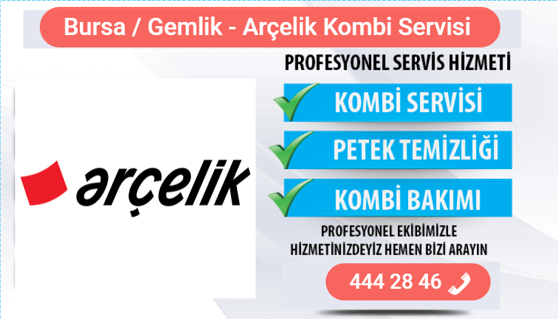 gemlik arçelik kombi bakımı