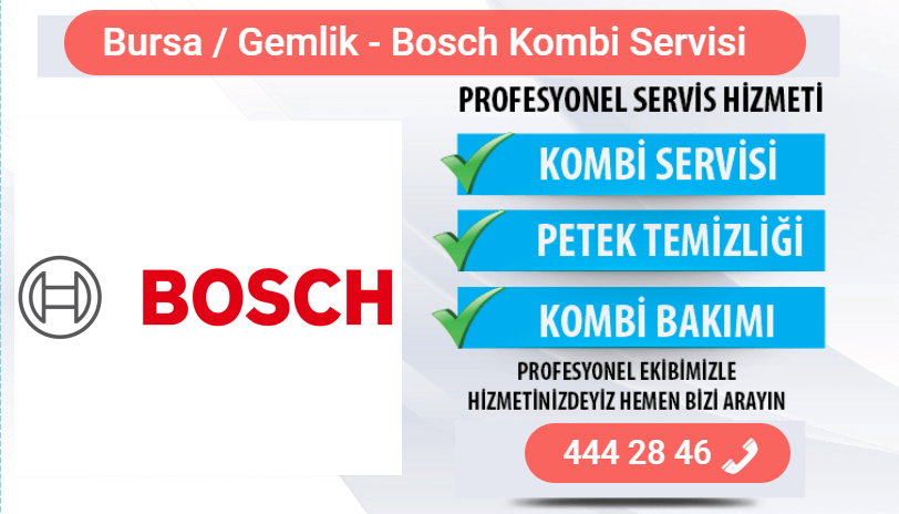 gemlik bosch kombi bakımı