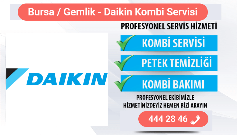 gemlik daikin kombi bakımı