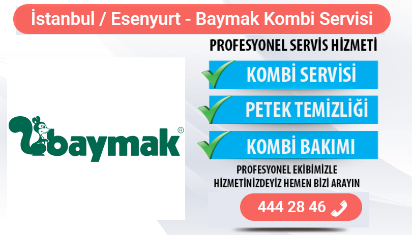esenyurt baymak kombi bakımı